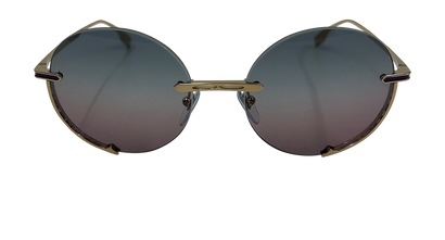 Bvlgari Gafas Redondas Sin Marco, vista frontal